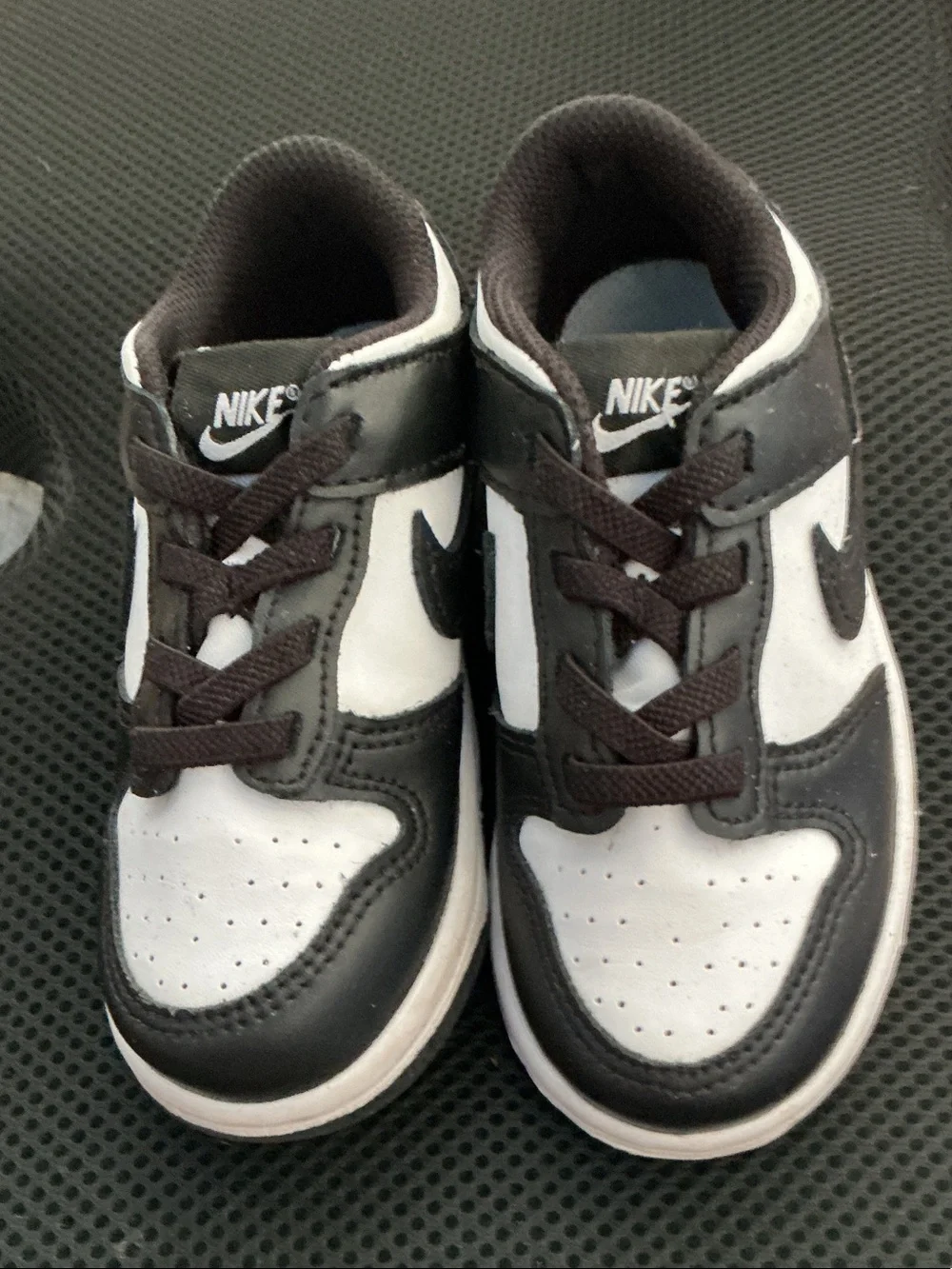 Nike Kids Black and White Retro Skate-Inspired Sneakers